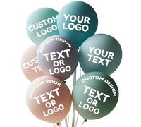 100 pcs Custom Advertising Latex Balloons with Logo,Personalised Printed Balloons for Corporate Events, Product Launches, Exhibitions & Business,Branded Decoration (9 inch)