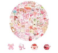 100 Pcs Cute Aesthetic Stickers, Waterproof & Fade-Resistant, Perfect for Laptops, Water Bottles & More
