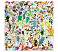 100 Pcs Cute Animal Insect Bugs Vinyl Stickers,Bug Graffiti Stickers,Vinyl Waterproof Sticker for Kids Teens Girls,for Phone Laptop Bottles Skateboard Computer Phone Luggage Guitar Gifts Sticker