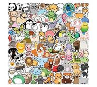 100 Pcs Cute Animal Stickers, Colorful Animal Waterproof Stickers Aesthetic Sticker Pack for Water Bottles, Laptop, Computer, Car, Luggage, Cup, Phone, Scrapbooking, Art, Crafts, MacBook, Skateboard