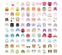 100 Pcs Cute Animal Stickers, Pretty Kawaii Stickers, Cartoon Pattern Waterproof for Laptops, Water Bottles, Bicycles, Phones, Luggage, Skateboards, Ideal for Students and Friends