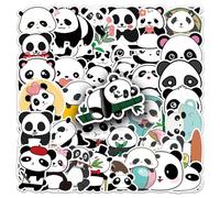 100 Pcs Cute Panda Stickers, Waterproof PVC Stickers for Kids, Summer Party Decorations Gift for Teens & Collectors