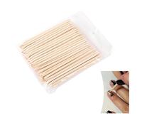 100 Pcs Cuticle Sticks, Orange Sticks for Nails, Wood Cuticle Pusher Sanding,Lightweight Wooden Cuticle Sticks,Wooden Nail Sticks, Double - End Wood Cuticle Pusher Nail Art, Manicure Pedicure Tools