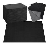 100 Pcs Dental Bibs,Dental Bibs Disposable,Tattoo Bib,Nail Mat for Nail Technicians,Beauty Salons, Dental Clinics,Tattoo Artists, Kitchen and Pet Care,Soft and Absorbent,Not Easily Permeable,Black