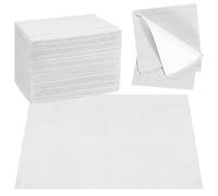 100 Pcs Dental Bibs,Dental Bibs Disposable,Tattoo Bib,Nail Mat for Nail Technicians,Beauty Salons, Dental Clinics,Tattoo Artists, Kitchen and Pet Care,Soft and Absorbent,Not Easily Permeable,White