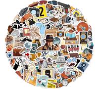 100 Pcs Detective Stickers, Secret Agent Spy Birthday Party Decorations Detective Themed Party Decorations Gifts Vinyl Waterproof Stickers for Kids Teens for Water Bottle Laptop