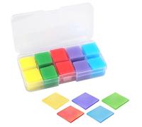 100 Pcs Diamond Painting Glue Clay DIY Set, Diamond Painting Accessories Square Diamond Art Wax Multi-Color Strong Adhesive Glue for 5D Diamond Art Painting, Cross-Stitch, Nail Art, and Crafts(2X2cm)