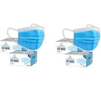 100 PCS - Disposable 3-Layer Protective Face Masks, High Filterability, Suitable for Sensitive Skin (100)