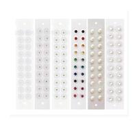 100 Pcs Disposable Ear Seeds, Acupressure Ear Stickers Beads for Auricular Therapy, Clear Acupuncture Massager(A(100 PCS))