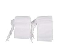 100 Pcs Disposable Empty Tea Bag String Heat Seal Filter
