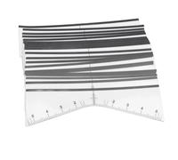 100 Pcs Disposable Eyebrow Ruler Stencils Stickers V Shaped Eyebrow Mapping Stickers for Symmetrical Shaping