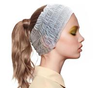 100 Pcs Disposable Headbands for Facials Elastic Hair Wrap Non-woven Stretch Facial Headband for Spa Salon Makeup Beauty Accessories Disposable Hair Band,Skincare Headband
