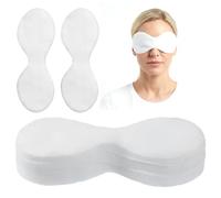100 Pcs Disposable Paper Eye Pads, Non Woven Eyes Care Covers Diy Clear Eye Mask Paper Mask Spa Eyes Pad Sheet Nose Face Pads for Skincare Spa Wrap Retention Home