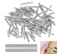 100 PCS Double Headed Skirting Board Nails, Double Sided Traceless Nails Invisible Security Screws with 2 Sleeve Tools for Wood Furniture, DIY Craft Projects, Baseboards, Sofas, and Headboards