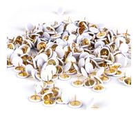 100 Pcs Drawing Pins - White Push Pins, Thumbtacks for Office, School, and Home Use, Ideal for Cork Boards, Bulletin Boards, and More