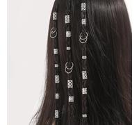 100 Pcs Dreadlocks Beads - Hair Braid Rings Metal Cuffs, Aluminum Dread Lock Accessories for Women Hair Clips and Decorative Elements