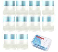 100 PCS Dual-Use Interdental Brushes Silicone Dental Picks Orthodontic Interdental Brush Toothpick Dental Tooth Flossing Dental Brushes Teeth Brush Picks Dental Toothpicks for Braces Oral Cleaning