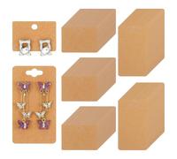100 Pcs Earring Display Cards with Pre-Cut Holes, 2 Sizes vellum Display Holder Tags Cards, Blank Earrings Displays Holder Card for Selling Jewelry, Hanging Earring, Jewelry,DIY Crafts, Retail