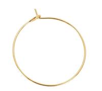 100 Pcs Earring Hoops for Jewelry Making, Hoop Earrings Finding Steelround Open Earrings Beading Hoop for DIY Jewelry Making Wedding Party Favor (Gold 30 * 25MM)