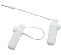 100 Pcs EAS Retail Security Tags, Mini Hard Tag with 150mm Lanyard, Tag Compatible with AM58KMhz Frequency, Clothes, Shoes, Bags