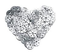 100 Pcs Easy Fix Washers, 35mm Diameter Galvanised Steel Fixing Washers for Insulation Thermoboard Backer Boards (100)