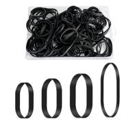 100 PCS Elastic Bands Heavy Duty Rubber Bands Large, Thick Elastic Band s, 4 Sizes Wide Elasti c Band with Box, Tactical Rubber Band Stretchable for Home School Office Industrial 5/6/8/12CM