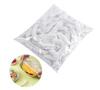 100 Pcs Elastic Food Storage Covers, Shrinkable Plastic Bowl Lids, Fresh-Keeping Bags for Fruit, Vegetables, Meat, and Food Preservation