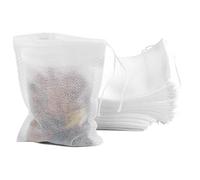 100 Pcs Empty Tea Bags,7x9cm Reusable Drawstring Bags,Cotton Muslin Bags Tea Filter Loose Tea Infuser for Tea Coffee Spice