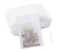 100 Pcs Empty Tea Bags 7x9cm Reusable Drawstring Bags, Small Muslin Bags Tea Filter Loose Tea Infuser for Tea Coffee Spice