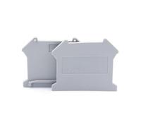 100 pcs end cap D-UK4/10 for rail terminal blocks UK3N UK5N UK6N UK10N UIK16 UK25 terminal block accessories end plate(For UIK 16)