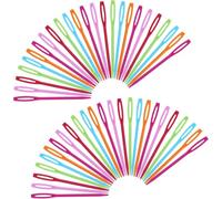 100 Pcs Eye Plastic Sewing NeedlesYarn Needles Darning Needle Plastic Sewing Needles for Craft,DIY and Knitting