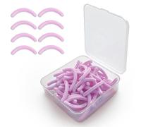 100 Pcs Eyelash Curler Refills, Curler Refill Lash Pad, Silicone Lash Replacement Pad, Curlers Eyelash Pads, Most Universal Eyelash Curlers, Gentle No-Damage Curling, Include Clear Storage Box (Pink)