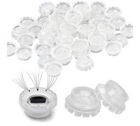 100 Pcs Eyelash Grafting Flower Cup, Lashes Fan Quick Blossom Cups, Lashes Fan Glue Cups, Lashes Fan Blossom Cups for Eyelash Grafting, Nail Art,Quick Volume Lash, Glue Holder and Lash Organizer Tool
