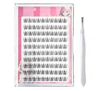 100 Pcs Fairy Cluster Lashes, 10-13mm Wispy Natural Look Fluffy Individual Eyelash Extensions, DIY Self Application Reusable Lightweight Mixed Length
