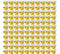 100 Pcs Felt Bees Bulk Craft Ball Bumble Bees Cute Plush Bees for Crafts DIY Baby Shower Gender Reveal Gift Bee Themed Party Decoration