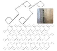 100 Pcs Fence Panel Grips Clips - Heavy Duty Stainless Steel Anti Rattle & Wind Clips for Secure Garden Fences - Stop Banging & Rattling Noise (Fits 25-30 Panels)