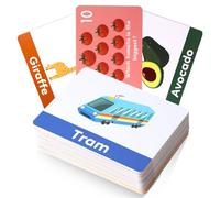 100 Pcs Flash Cards for Toddlers Age 1 2 3 Double Sided First Word Flashcards for Kids Learning Flash Cards with Letters Colors Shapes Animals Foods Vehicle Speech and Language Resources Toys