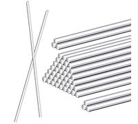 100 Pcs Flat Clear Sticks, 12 Inch Acrylic Rod, Cake Dowels Model Sticks Stands Topper Cupcake Plastic Rods Plant Stakes for Toppers Rod DIY Crafts Dowel Party Decorations Gardening
