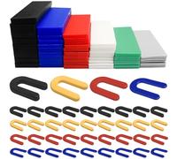 100 Pcs Flat Plastic Glazing Packers, 28mm x 100mm (1-6mm, 3.2mm, 4.75mm, 6.4mm) Flat Plastic Glazing Packers, Window Packers, Window Blocks for Window and Door Frame Installations