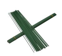 100 Pcs Flexible Green Floral Wire, 2mm x 30cm Non-Rust Durable Stems for Flower Arranging and Wreath Making