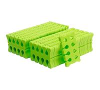 100 Pcs Foam Toe Separators for Pedicure, Soft Disposable Toe Spacers for Nail Polish, Home Manicure Pedicure Tools (Green) foam spacers 100 pack, disposable finger separators, at home na
