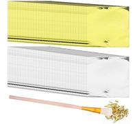 100 Pcs Foil Sheets for Crafts, Gold Silver Leaf Sheets, 5.5x5.5 Inch Art Foil Paper Leaves for DIY Projects, Resin, Furniture, Wall, Home Decor