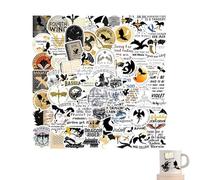 100 PCS Fourth Wing Stickers, Fourth Wing Merch Dragon Rider Sticker Aesthetic Stickers, for Laptop Water Bottle Teens High Definition Patterns Skateboard Computer