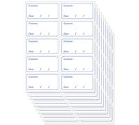100 Pcs Freezer Labels Easy Peel Off, Food Labels Stickers, No Sticky Residue Fefrigerator Date Label Stickers(Blue) (100)