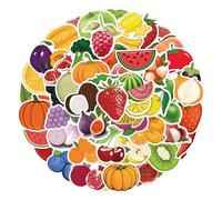 100 Pcs Fruit Stickers for Kids Teens Adults Boys Girls Gift,Aesthetic Stickers Pack for Laptop,Skateboard,Luggage,Car,Bike,Cup,Computer,Water Bottle Decor, Fruits Vegetable Vinyl Waterproof Stickers