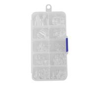 100 Pcs Full Cover Fake Toenail Tips Artificial French Toenails with Box ABS False for Nail Salons Art DIY