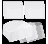 100 Pcs Glassine Envelopes Tissue Seed Envelopes Coin Envelopes Clear Envelopes for Collecting Lottery Ticket Stamp Card Coin Gift Wedding Guest Favor Supplies, 4.25 x 2.5 Inches