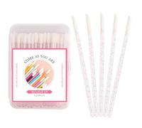 100 PCS Glitter Crystal Lip Brush, Disposable Lip Brushes Lip Gloss Applicators Lipstick Gloss Wands Applicator Perfect Makeup Tool Kits (Crystal Pink)
