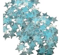 100 Pcs Glow 3D Star Decals Dark Bright Plastic Wall Stickers Kids Room Baby Bedroom Ceiling Decor