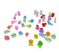 100 Pcs Glow in The Dark Mini Resin Animals Cute Cartoon Rabbit Tiger and More for Fairy Gardens Aquariums DIY Crafts and Kids Night Lights